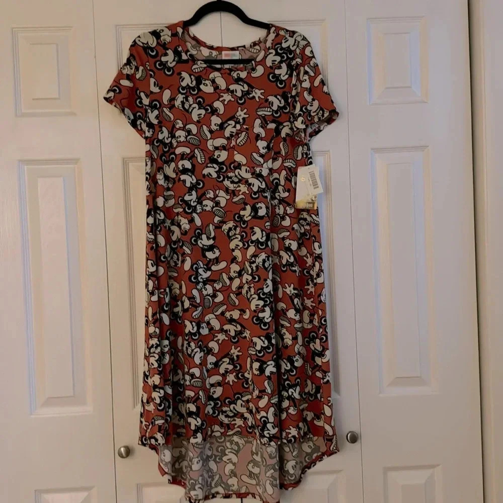 LuLaRoe | Disney Mickey Mouse | Carly Dress | size XS